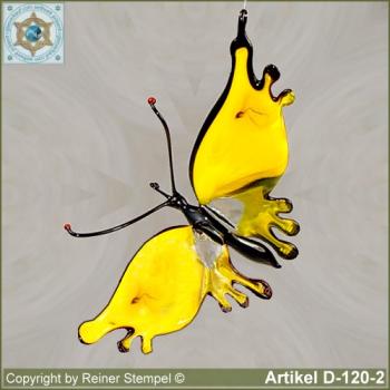 Glastiere, Glastier Schmetterling Gelb