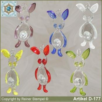 Glass animals, glass animal bunny as easter bunny stylized