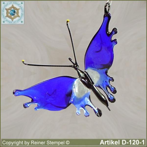 Glastiere, Glastier Schmetterling Blau