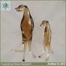 Glass animals, glass animal Meerkats amber